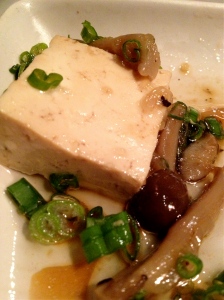 Cold-smoked tofu with Asian mushrooms is a star on the menu. Photo by Christine Willmsen